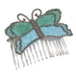 Nora's Butterfly beaded comb workshop