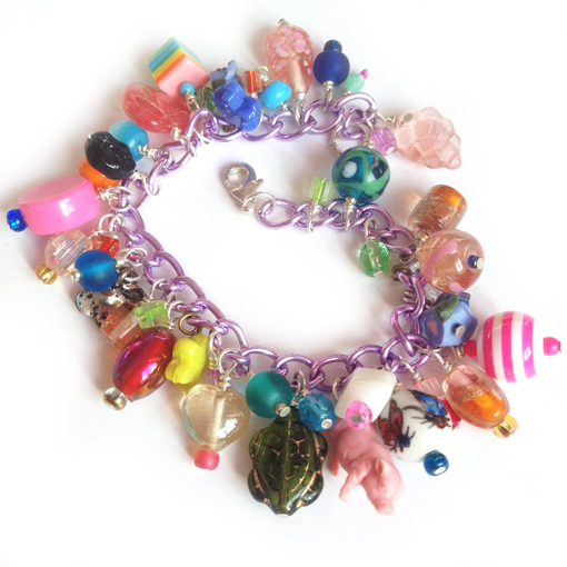 Rainbow charm bracelet kit