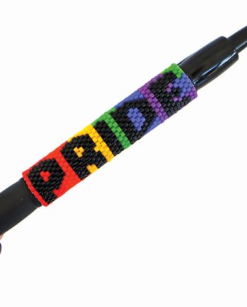 Pride Rainbow Flag beaded pen wrap pattern