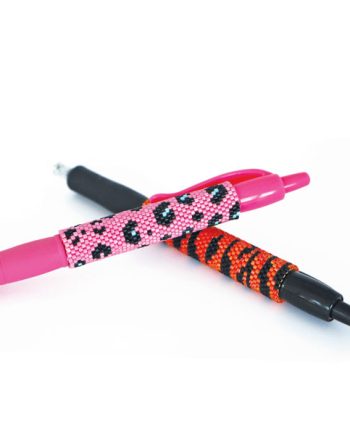 Walk on the Wild Side Leopard and tiger print beaded pen wraps beading pattern