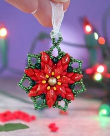 Yuletide Sparkle Snowflake & Poinsettia Extended Pattern: Coming Soon
